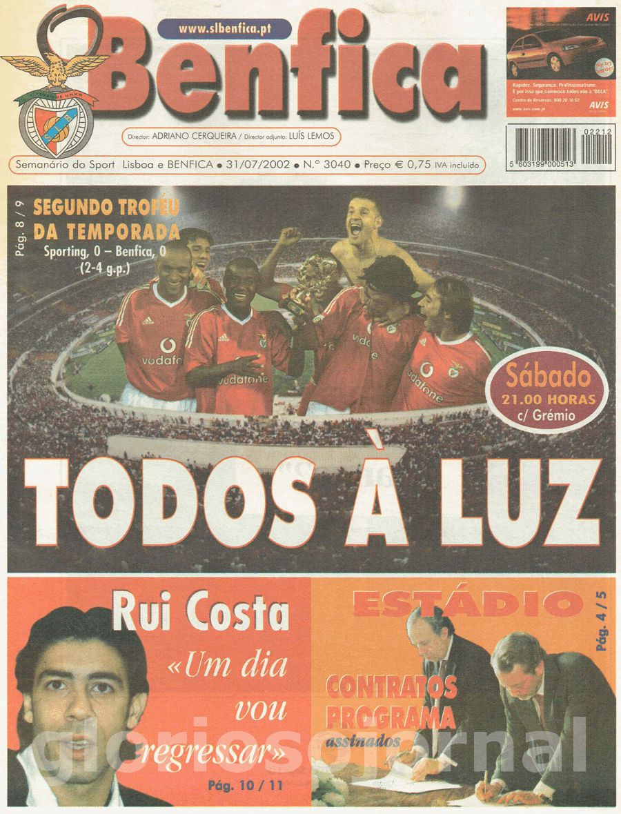 jornal o benfica 3040 2002-07-31